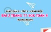 Giải bài 2 trang 77 Toán 8 Tập 1 SGK Cánh Diều